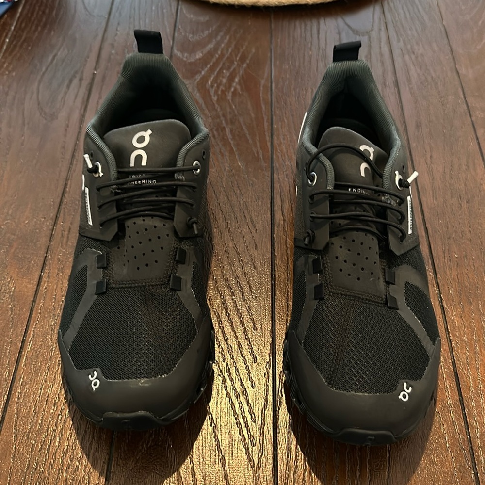 COPY - On women’s cloud 5 black waterproof sneakers; size 7 1/5